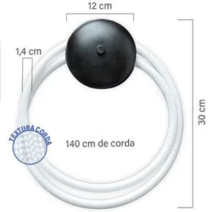 Gmh Arandela Algema 25w 3000k Preto - Image 8