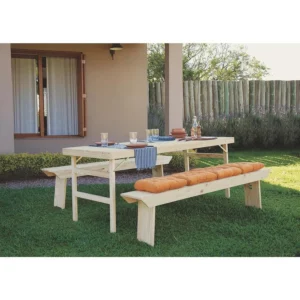 Conjunto de Mesa com Bancos Tramontina Naturalle Dobravel - Image 3