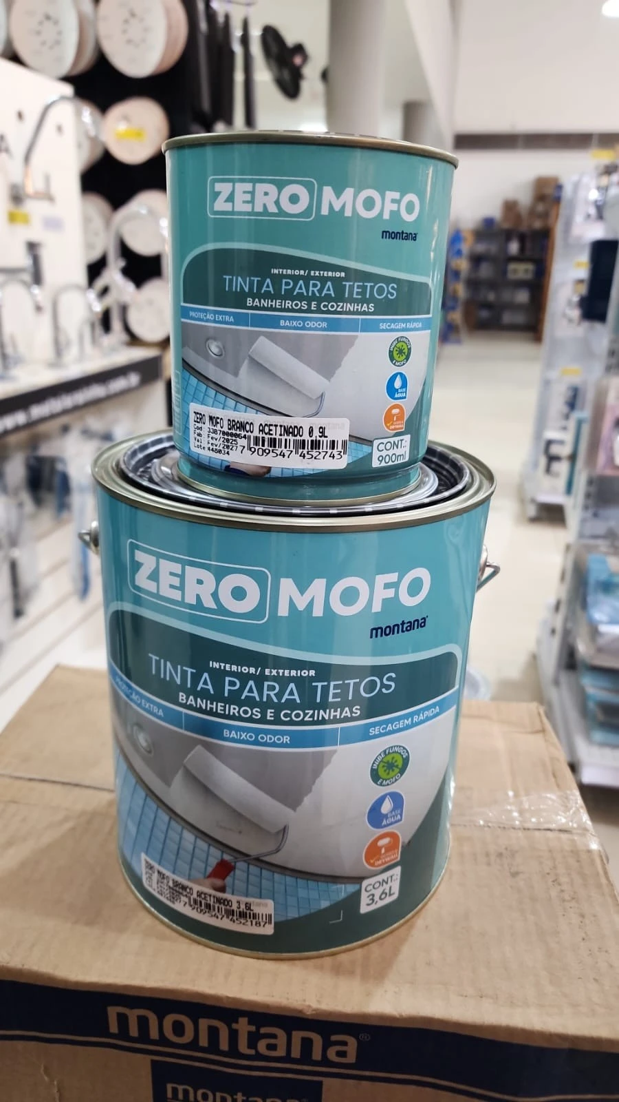 Montana Zero Mofo Tinta P/tetos Branco Ac 0.9l - Chafariz - Materiais ...