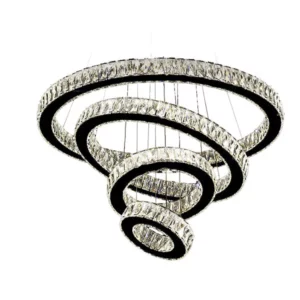 Dinamica Pendente Dcd00729 4 Aneis Led 77w 6000k Cr Luz Br