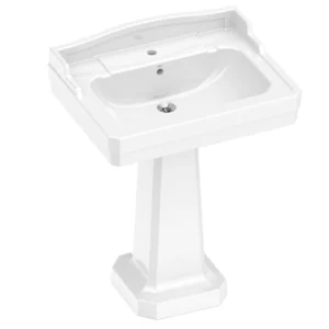 Roca Cj. Lavatorio + Coluna Classica Branca Vintage