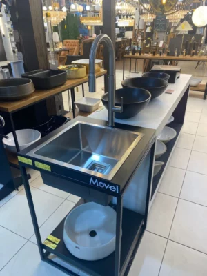 Pia de Apoio Tramontina New Raggi 40 em Aço Inox 120x52 Cm
