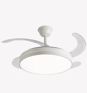 Luminária e Ventilador de Teto Opus Air Lite 60w Multicor Bivolt Branco 31323  - Ultra Silencioso com Controle Remoto