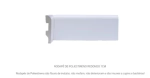 Graddus Rodape Gr70r Barra 2.40 X 7cm Branco Liso