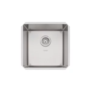 Cuba de Embutir Design Collection Quadrum 40 U em Aço Inox com Acabamento Scotch Brite 40x40 Cm