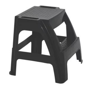 Banqueta Escada Paiva em Polipropileno Preto