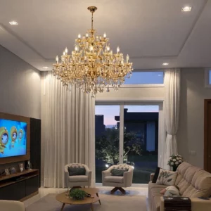 Viena Luz Lustre Corsalle 28 Lamp X E14 Cristal Ambar