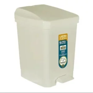 Lixeira Metasul C/pedal 9l Bege