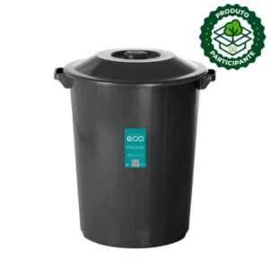 Lixeira Plasvale Plast 64l Preta Ref:3752
