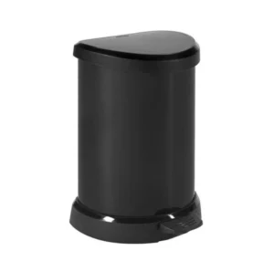 Lixeira Keter 20l Deco Textura Metalica Preta