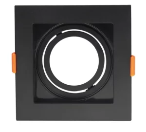 Spot Blumenau Emb Clean 1xgu10 Mr16 Preto