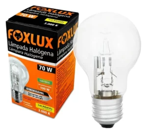 Lampada Eco Halogena 70w 220v 3000k E27 Foxlux