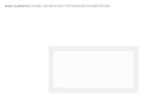 Placa Led Brilia Emb 36w 6500k Ret 122x32 306691