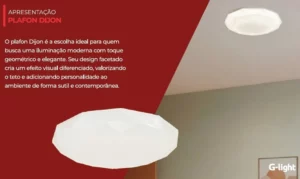 Querolustre Plafon Dijon 265 Led 12w 6500k Autovolt **