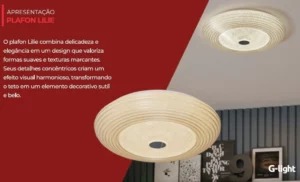 Querolustre Plafon Lilie 265 Led 12w 6500k Autovolt **