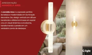 Querolustre Arandela Ares Led 4w 3000/6000/4000k **