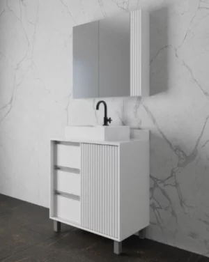 Crepaldi Kit Milano 80cm Balc/esp Pecan/br Cr-92m-11