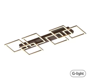 Plafon G-light Selene 36w 3000/4000/6000k Preto Autovolt