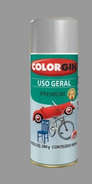 Spray Colorgin Uso Geral Prata Real 57061 400ml