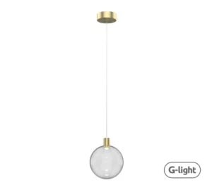 Pendente G-light Sopro Led 7w 3000k Dourado Escov
