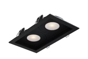 Cristallux Spot Recuado Duplo Par20 Preto Br