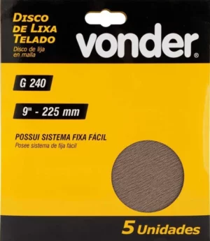 Lixa Disco Abrasivo 240 225m Telado Vonder G240 C/5