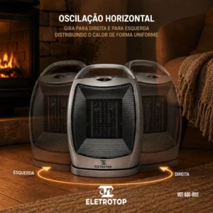 Eletro Top Aquecedor Ambiente Ceramica Cz 127v 1500w